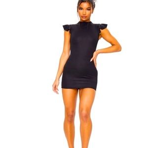 PrettyLittleThing High neck cap sleeve Bodycon